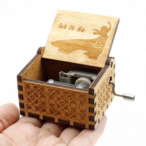 Movie Theme Song Handmade Wooden Music Box