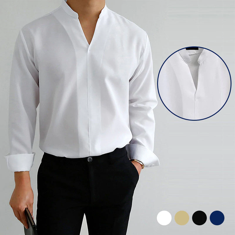 Gentlemans Simple Design Casual Shirt