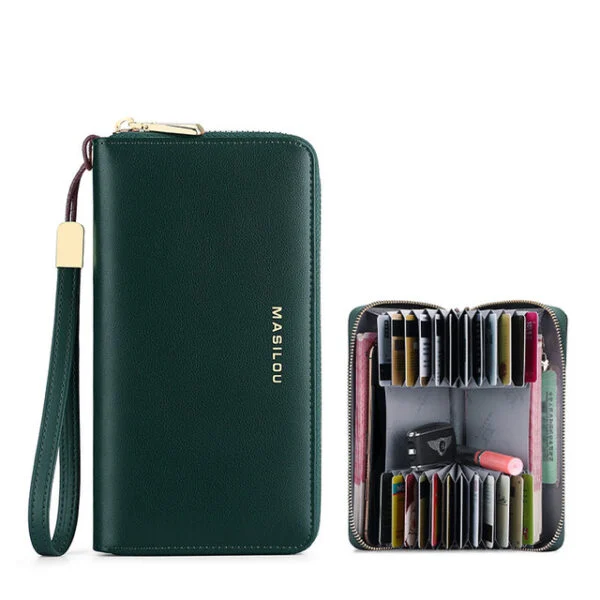 Anti-Credit Card Fraud Multi Compartment Wallet