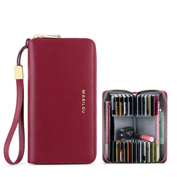 Anti-Credit Card Fraud Multi Compartment Wallet