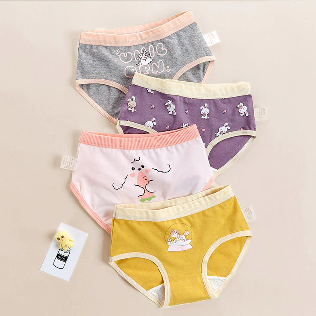 Kids Cotton Anime Girl Panties