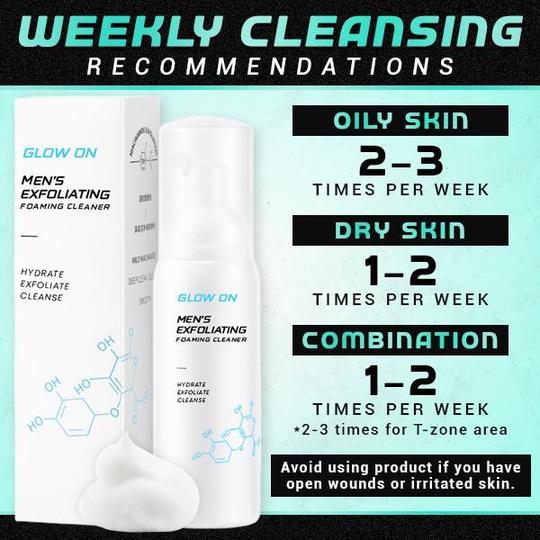 GlowOn Men's Exfoliating Foaming Cleaner