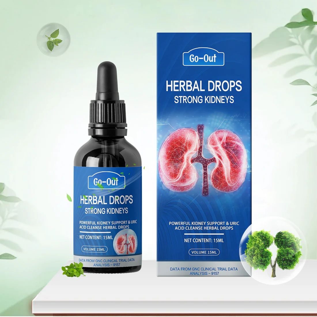 GoOutŽ Powerful Kidney Support & Uric Acid Cleanse Herbal Drops