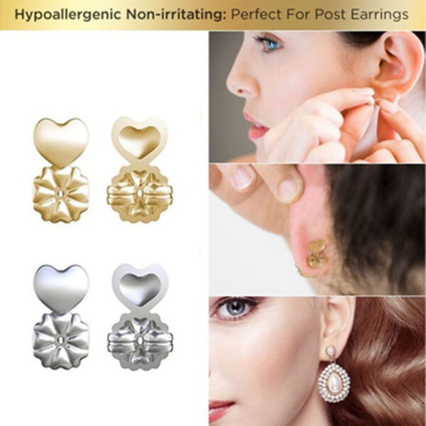 Gold Hypoallergenic Support Earring Backs