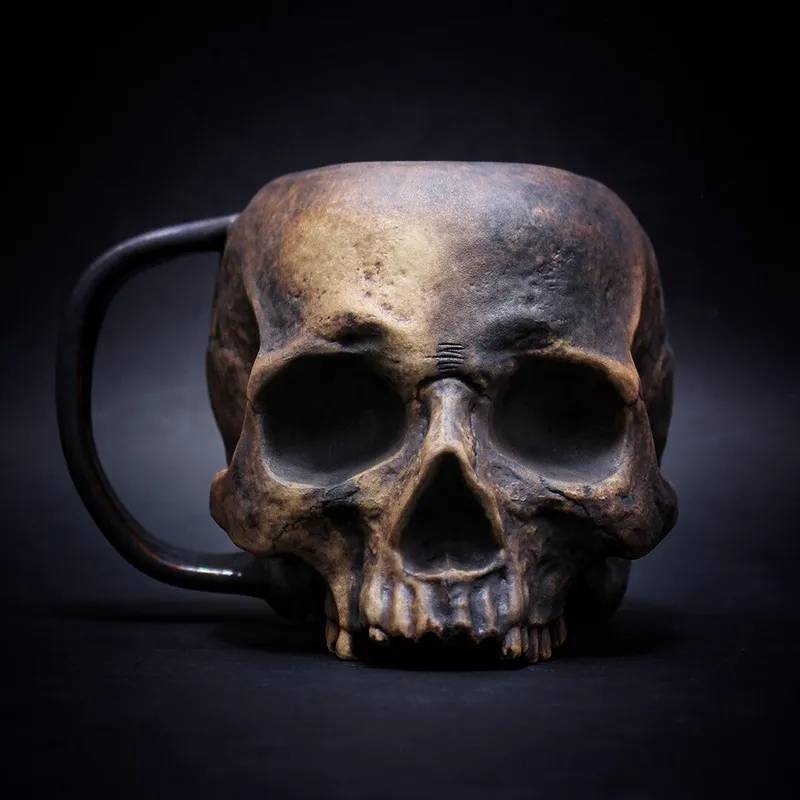 Gothic Realistic Skull Mug