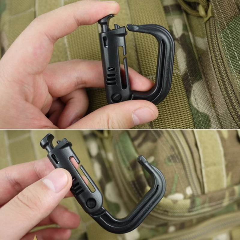 Molle Tactical Backpack EDC Shackle Barabiner