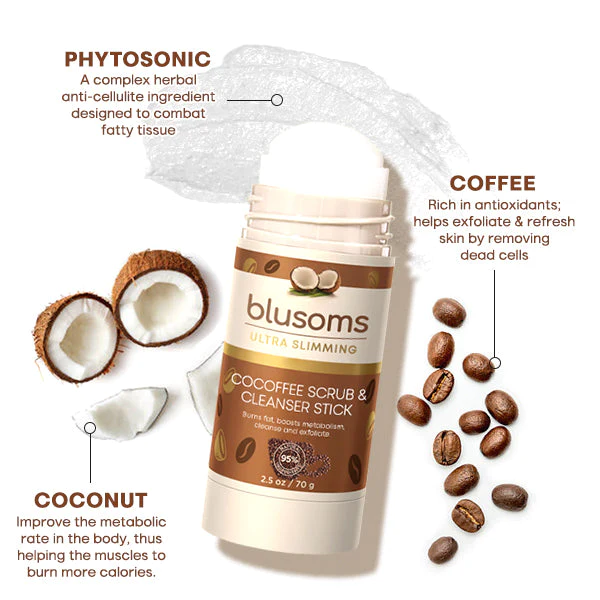 Blusoms CoCoffee Scrub & Cleanser stick