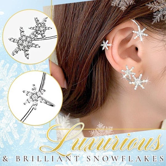 Christmas Snowflake Ear Cuff