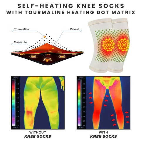 HeatFit Herbal Self-Heating Knee Socks