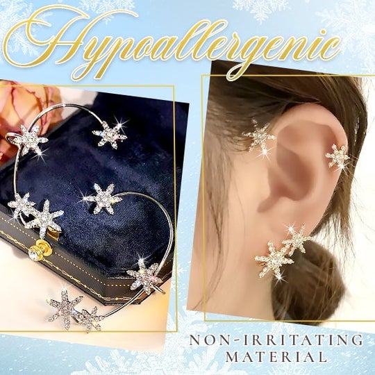 Christmas Snowflake Ear Cuff