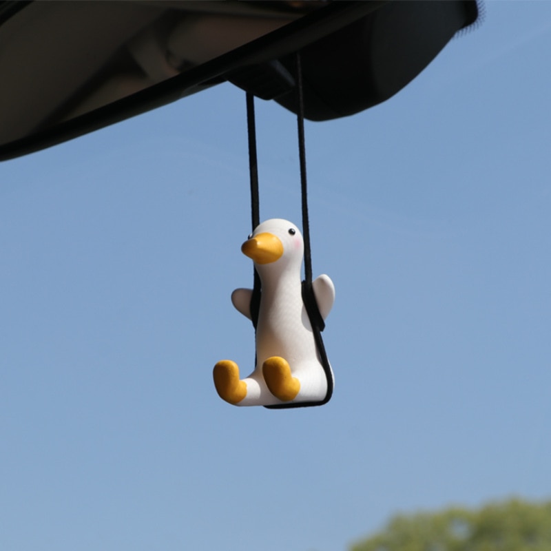 Cute Swinging Duck Car Charm