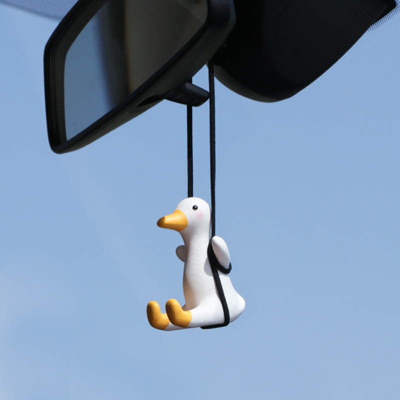 Cute Swinging Duck Car Charm