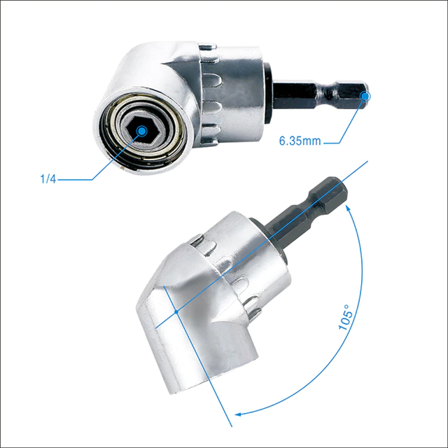 105°Right Angle Head Drill Driver Extension Bit