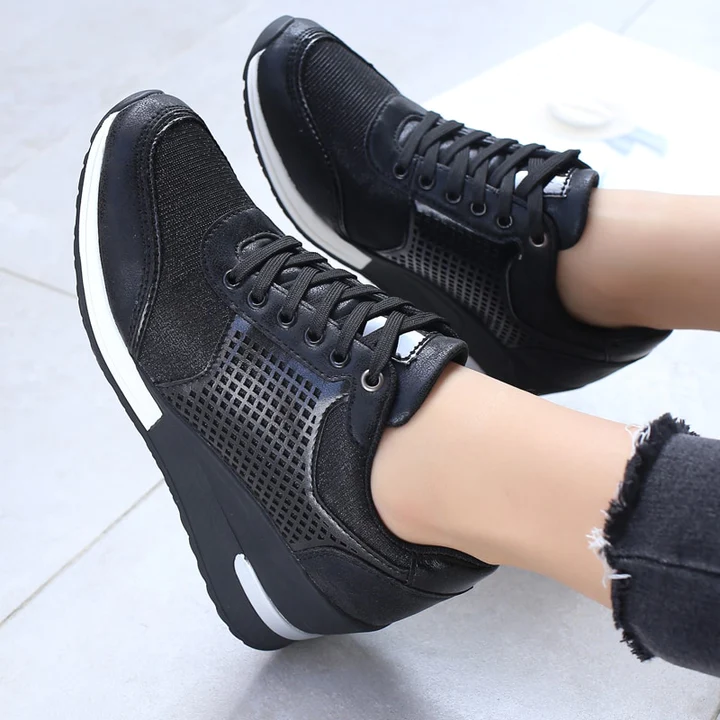 High Heeld Wedge Sneakers For Women