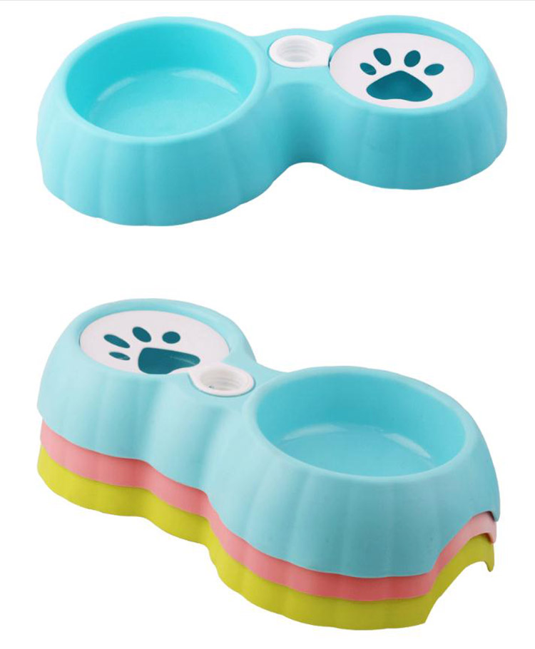 Dual Port Dog Food Dish