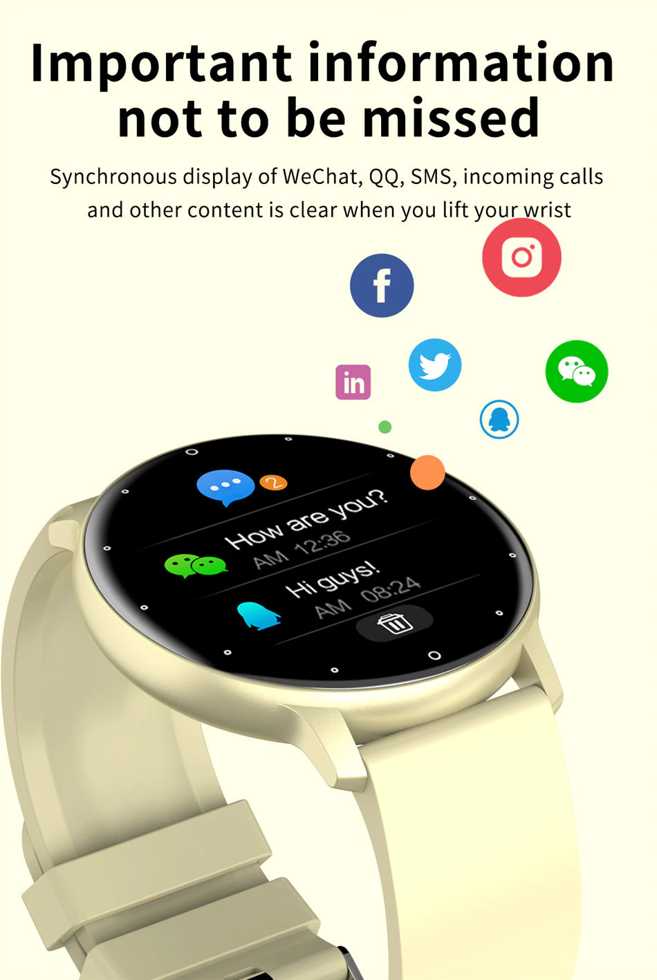 Maxtio Full Touch Screen Smart Watch