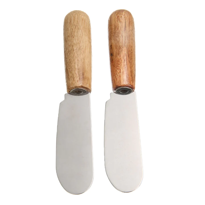 2Pcs Cute Standing Butter Knife