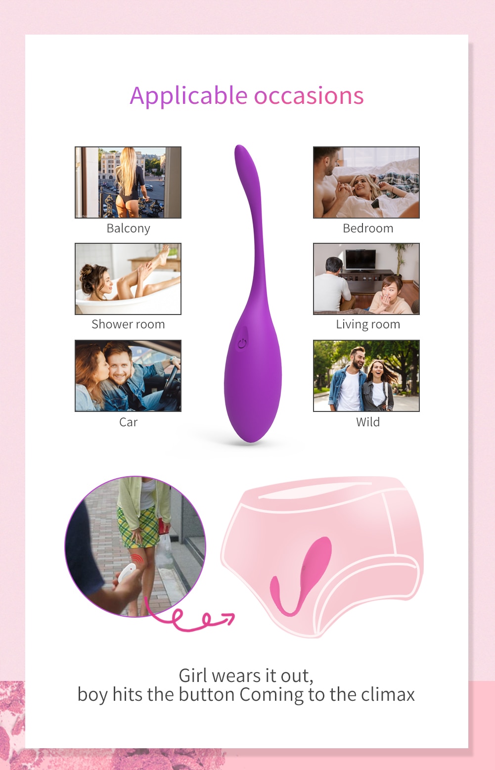 Wireless APP Control Vibrating Egg Vibrator