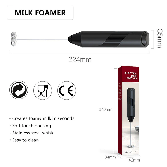 Milk Frother Electric Foam Maker Drink Mixer