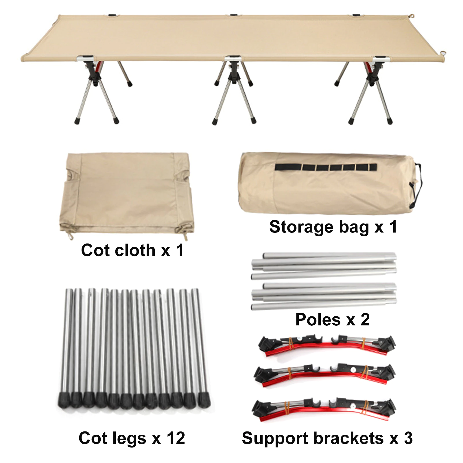 Sulihiya Cot Camping Equipment Sleeping Bed