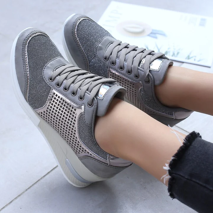 High Heeld Wedge Sneakers For Women