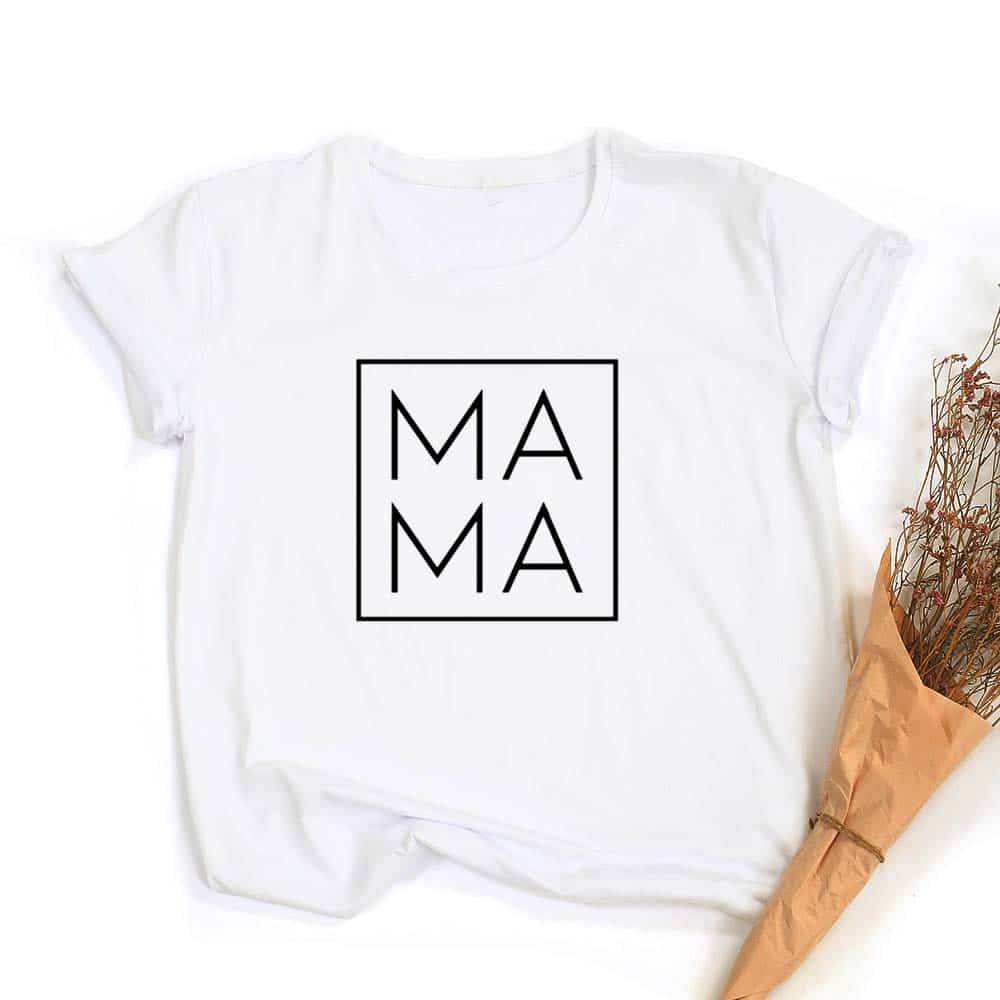 Mama Svg Print Women Summer T-shirt