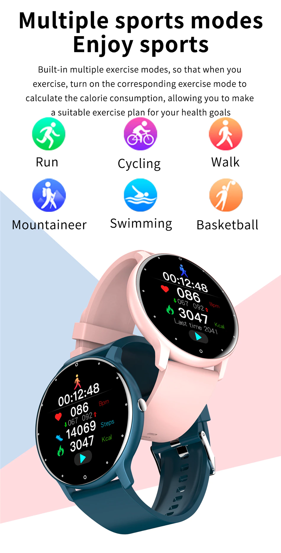 Maxtio Full Touch Screen Smart Watch