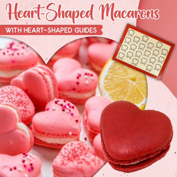 Heart Macaron Non-Stick Silicone Baking Sheet