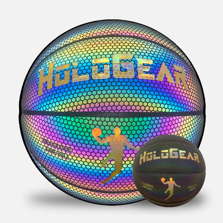 Holographic Reflective Glowing Basketball