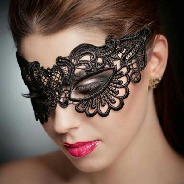 Women Hollow Lace Masquerade Face Mask