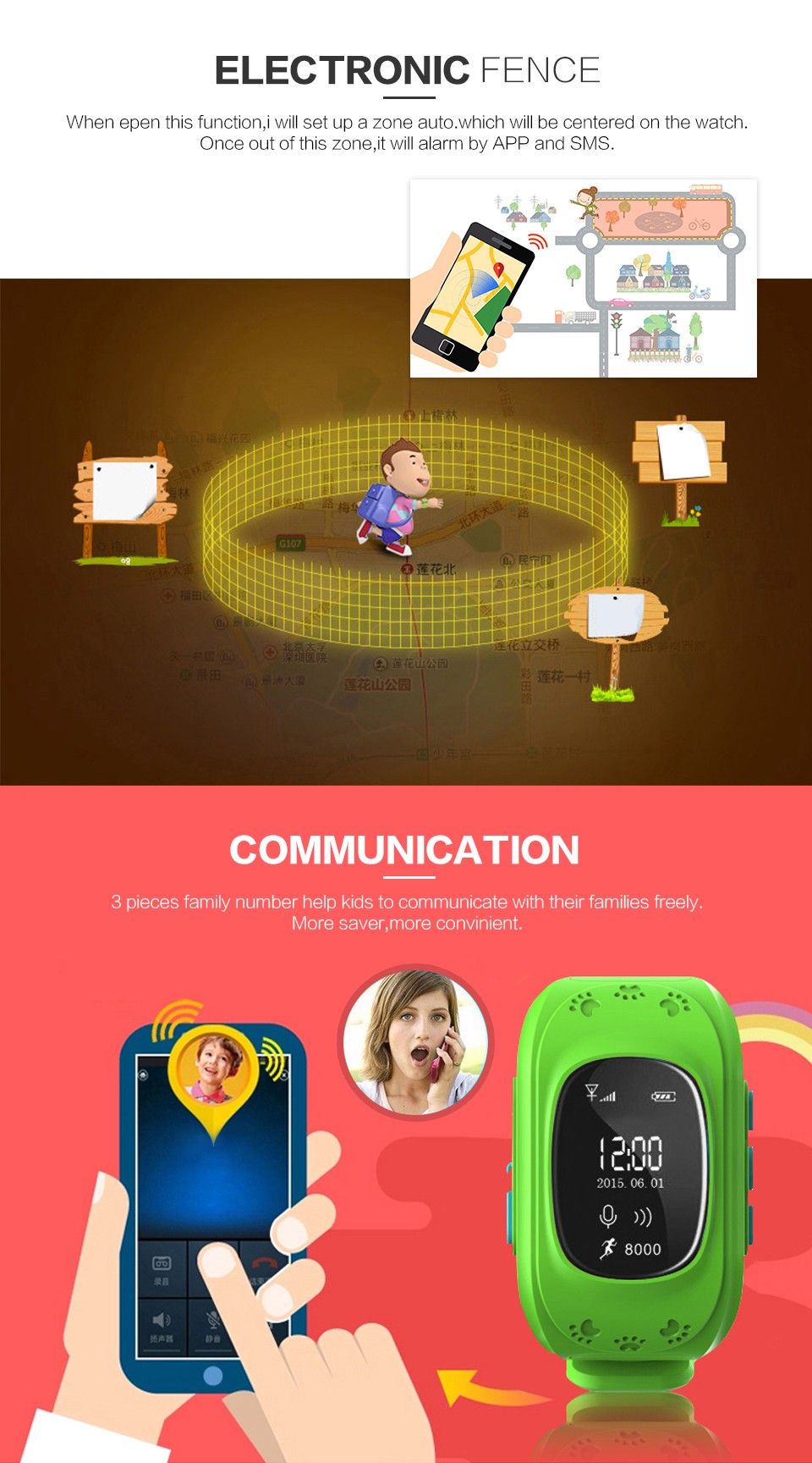 SmartWatch for Kids  GPS Function