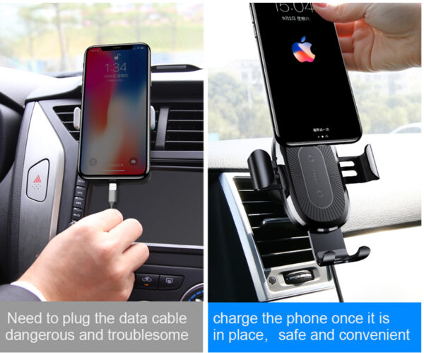 Gravity Wireless Car Charger and Mount