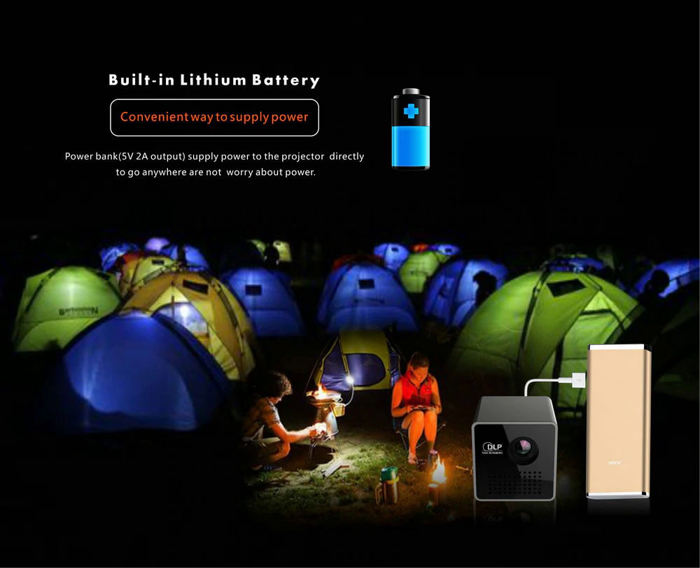 Smart Laser Wi-fi 1080p Mobile Wireless Projector