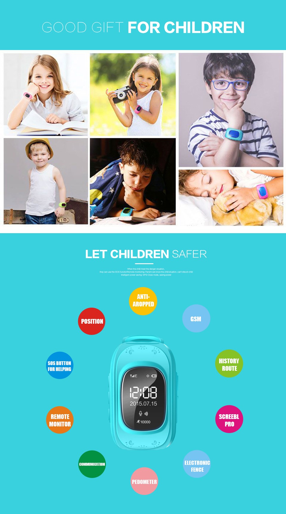 SmartWatch for Kids  GPS Function