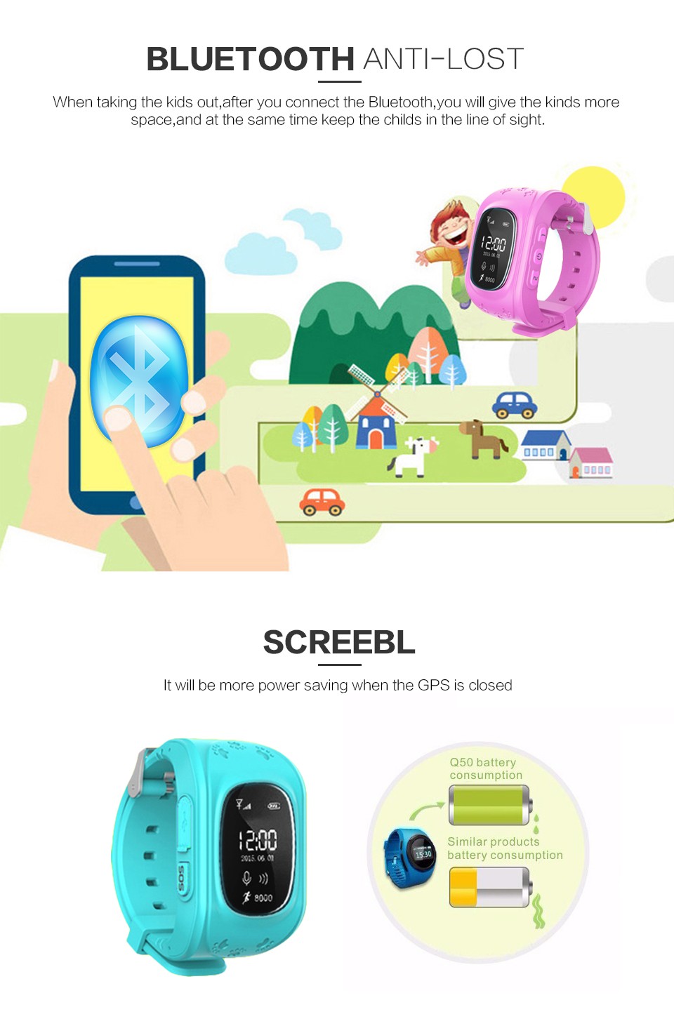 SmartWatch for Kids  GPS Function