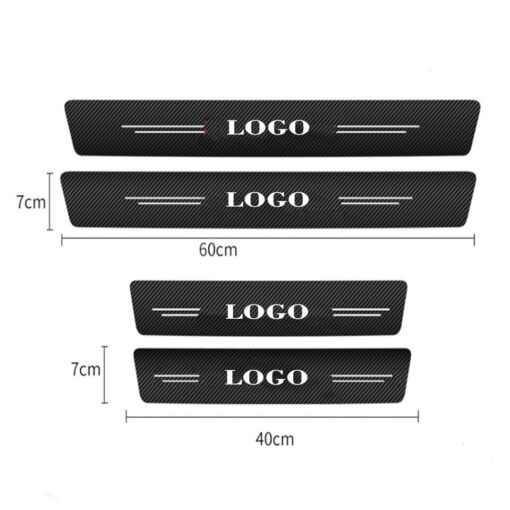 Carbon Car Door Sills Stickers