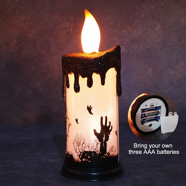 Halloween Flameless Pumpkin Candle Holder