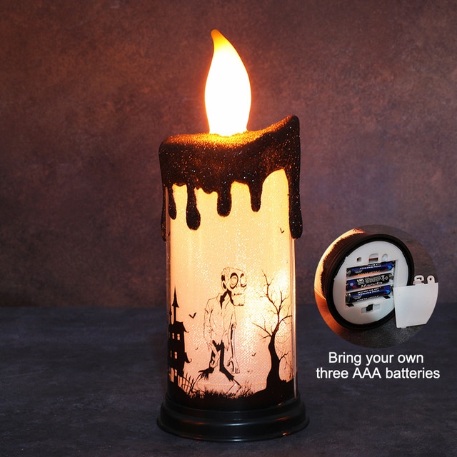 Halloween Flameless Pumpkin Candle Holder