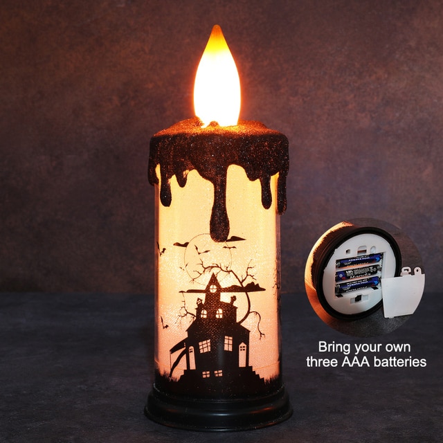 Halloween Flameless Pumpkin Candle Holder