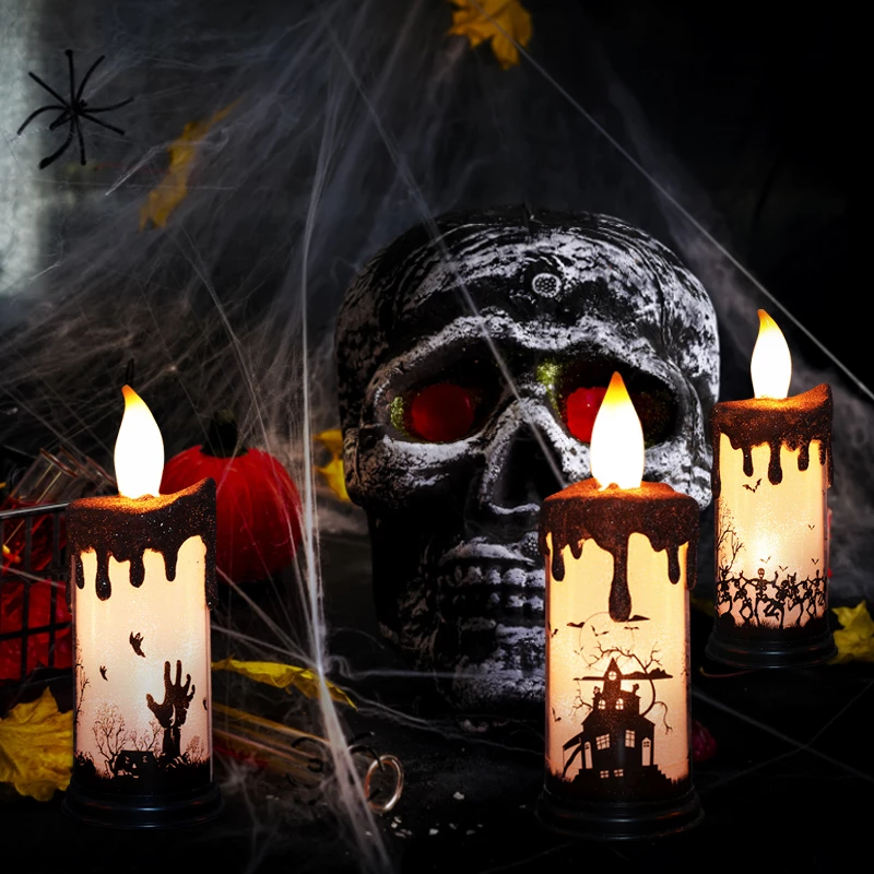 Halloween Flameless Pumpkin Candle Holder