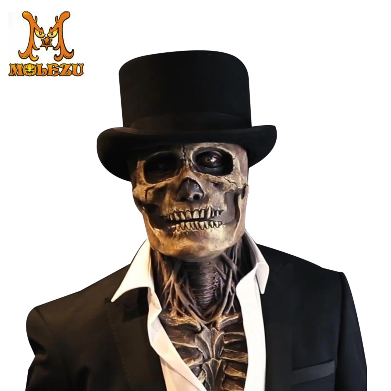 Halloween Full Head Skull Mask Headgear