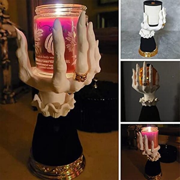 Halloween Resin Witch Hand Candle Holder