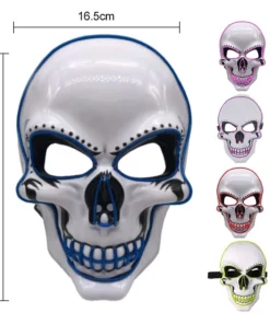 Halloween LED Glowing Skull Mask