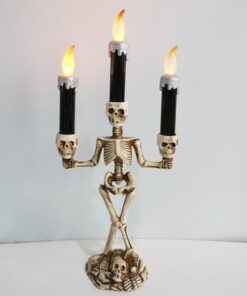 Scary Skeleton Halloween Candle Lights