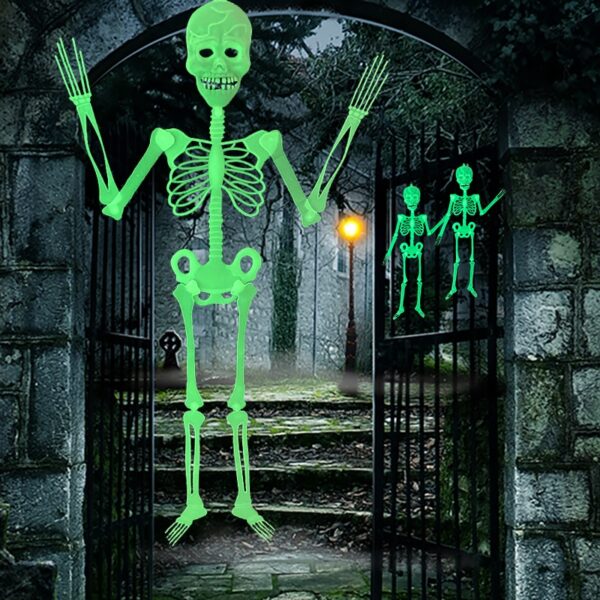 Halloween Luminous Skeleton Door Decorations