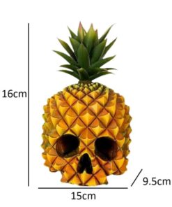 Creative Resin Gothic Pineapple Skull Statue