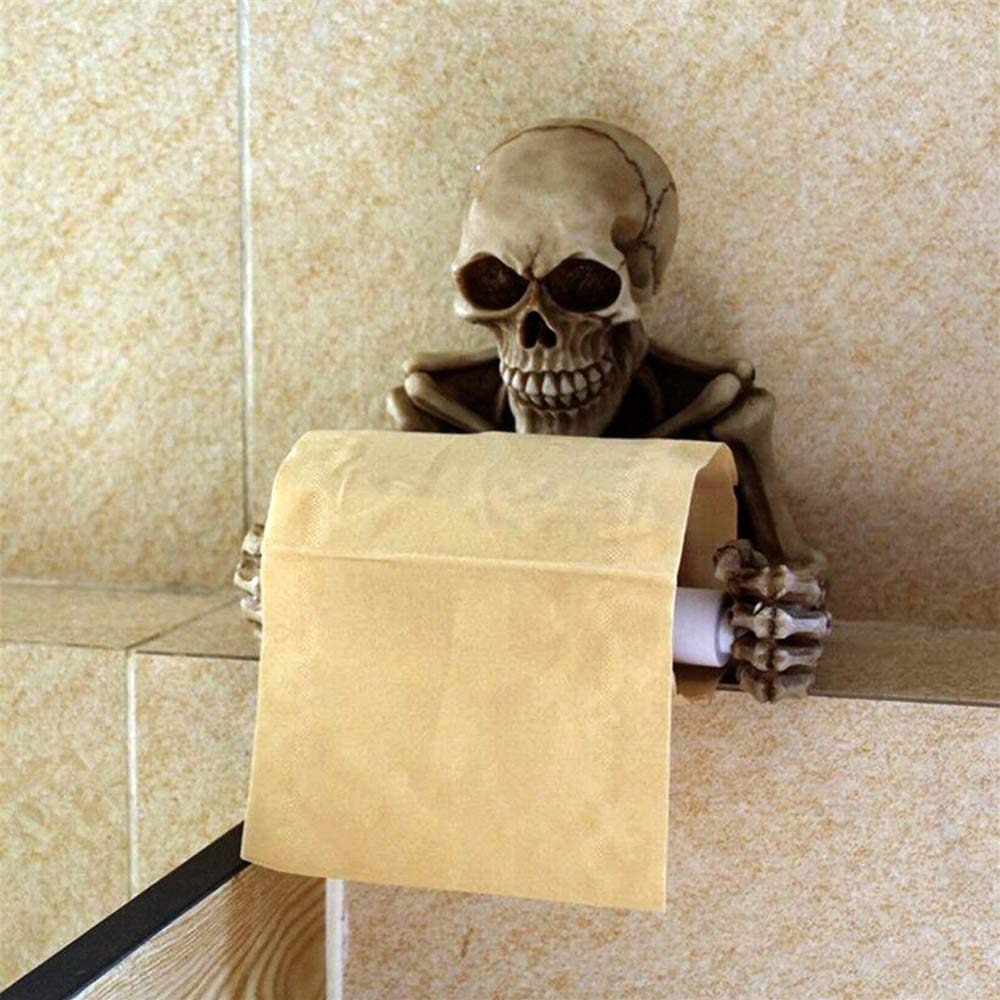 Halloween Skeleton Toilet Paper Holder