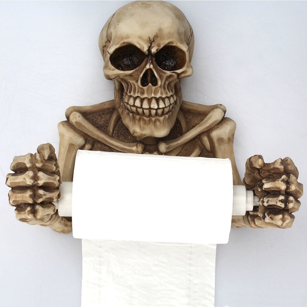 Halloween Skeleton Toilet Paper Holder