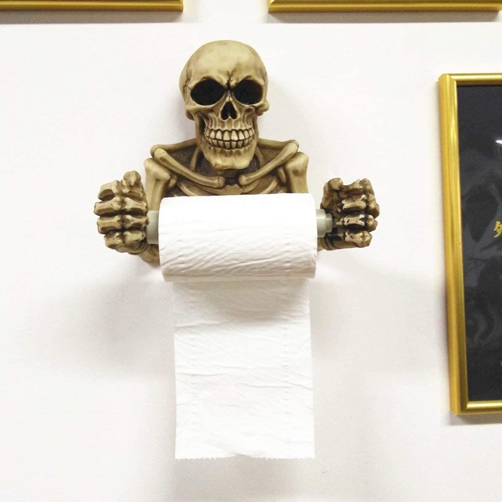 Halloween Skeleton Toilet Paper Holder