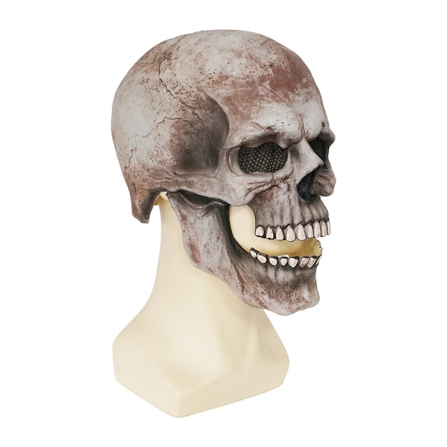 Creepy Halloween Human Skull Mask